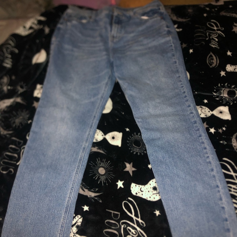 old navy size 10 mid rise straight leg jeans